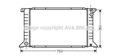 AVA QUALITY COOLING fd2170 -  Радиатор, охлаждение двигателя